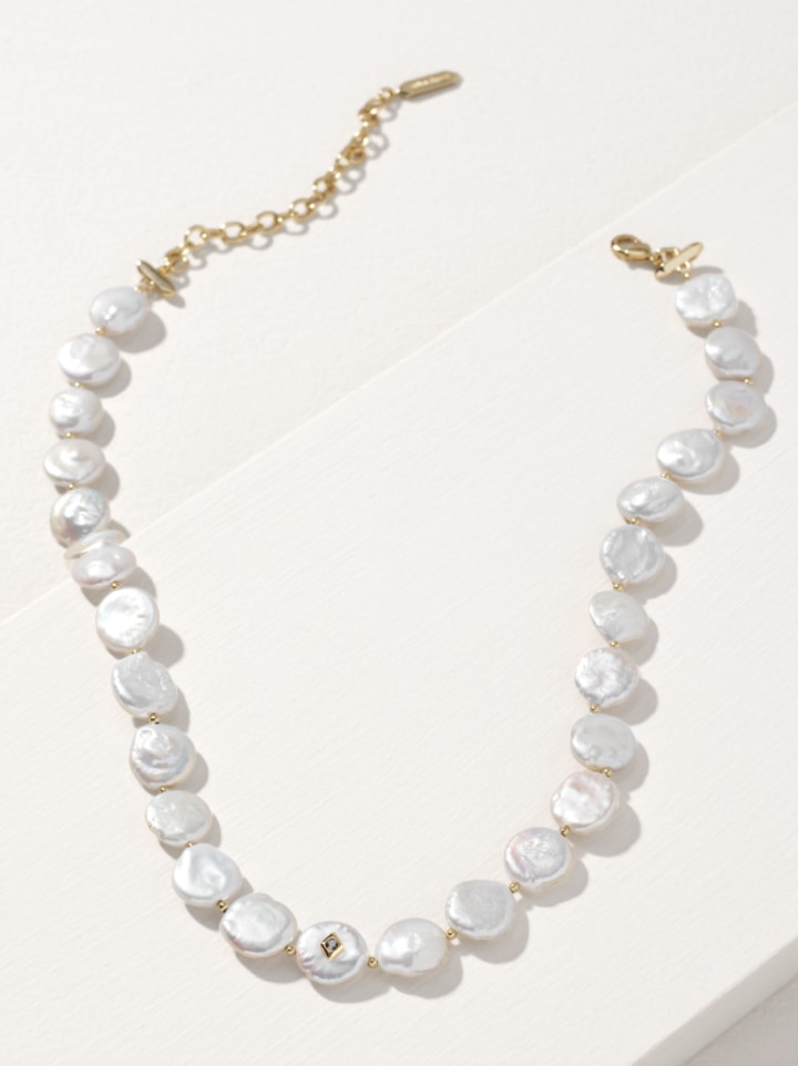 Modern Bohemian Pearl Necklace