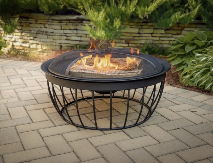 Pleasant Hearth Round Wood Burning Fire Pit