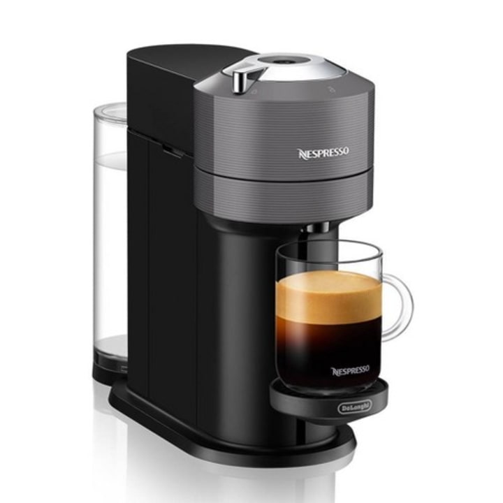 The VERTUO coffee and espresso coffee machine conveniently makes 5, 8, 14 oz, 18 oz Coffee and 1.35, 2.7oz Espresso.