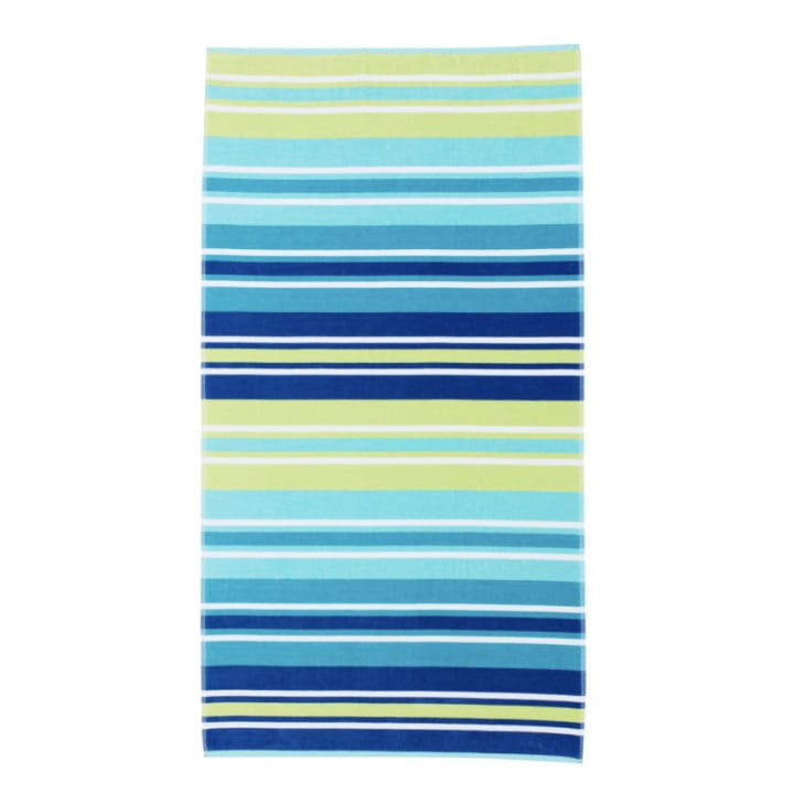 Better Homes & Gardens 100% Cotton Cool Stripe Oversized Beach Towel. Best Affordable Beach Towels 2021.