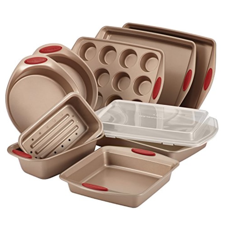 Rachael Ray 10-Piece Cucina Nonstick Bakeware Set. Best Mother's Day gifts from Wayfair's Way Day sale 2021