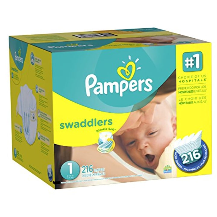 Pampers Swaddlers Diapers Newborn Size 1 (8-14 lb)
