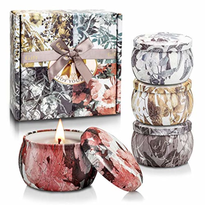 SONSIEN Scented Candles Gifts Set for Women Aromatherapy Candles