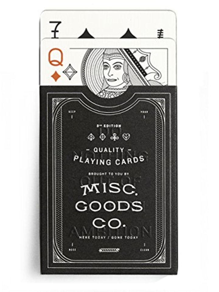 Misc. Goods Co. Black Playing Cards