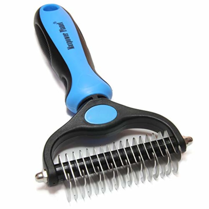 Pet Grooming Comb Shedding Hair Removal Brush Non Slip Handle Dog Cat Supplies 