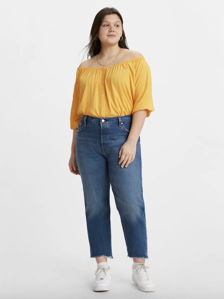 Levi's 501 Cropped Plus-Size Women's Jeans