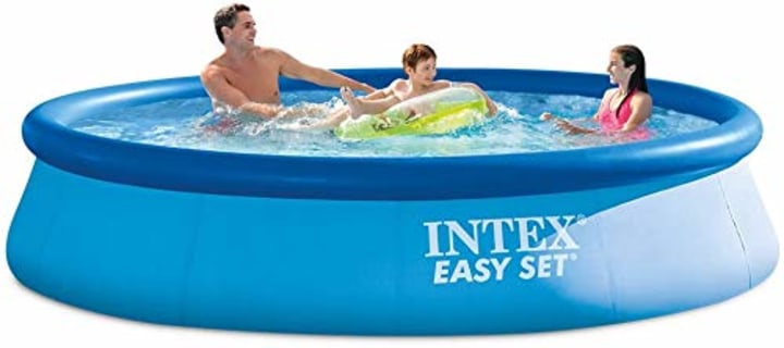 Summer Water Party Toddlers 55x40x20 Aquarius CiCi Inflatable Swimming Pool Age 3+ Infant & Adult Family Inflatable Lounge Pool for Kids 