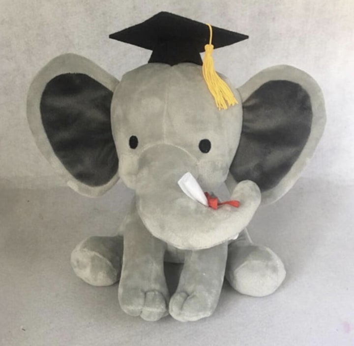 Elephant Graduation Plush