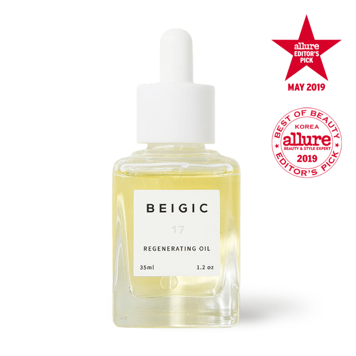 BEIGIC Regenerating Oil - A Vitamin E Oil With a Blend of Green Coffee Bean Oil and 13 other Essential Oils for Deep Hydration &amp; Soothing Effect. Antioxidant, Vegan &amp; Cruelty free - 1.2 oz