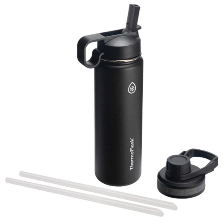 ThermoFlask Bottle with Chug Lid and Straw Lid