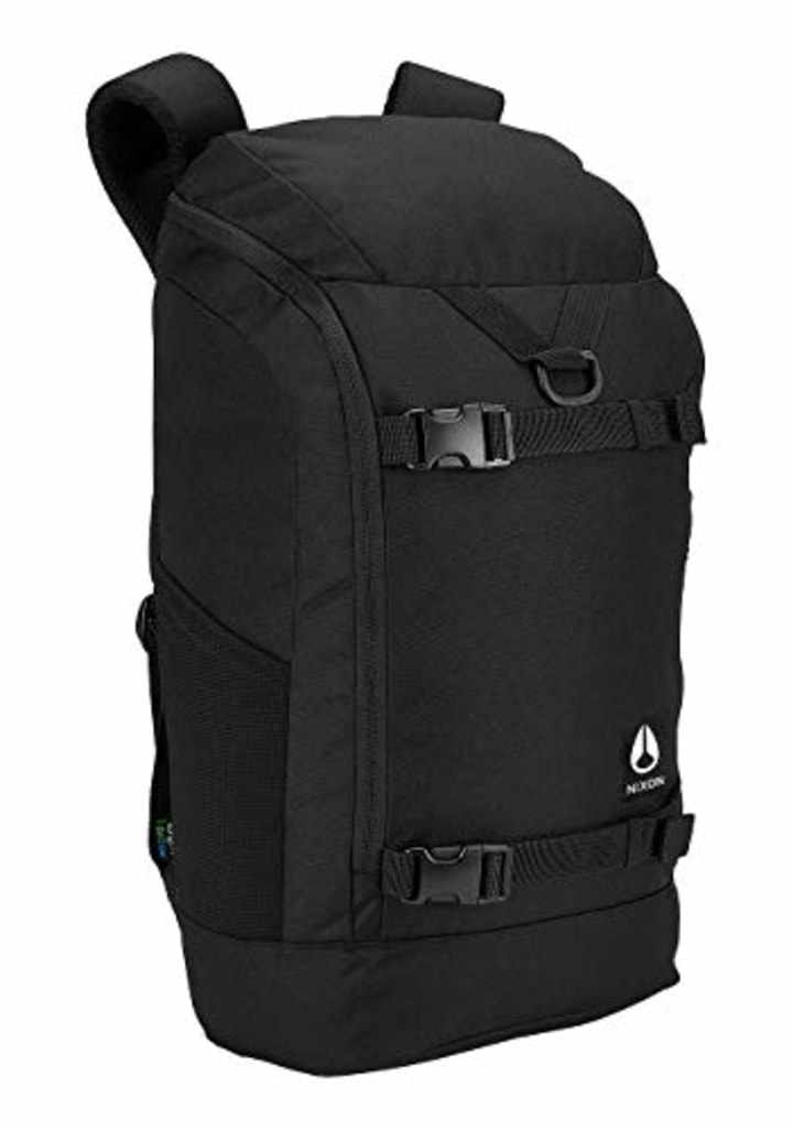 NIXON Hauler 25L Backpack - Black - Made with REPREVE Our Ocean and REPREVE recycled plastics.