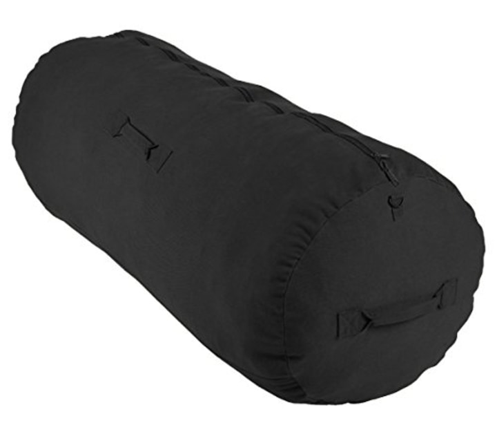 Deluxe Duffel Bag w/Zipper, Black - 42&quot;X15&quot;X15&quot;