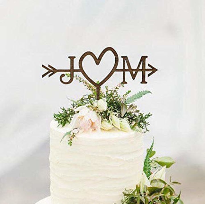 Gift Eve Rustic Wedding Arrow Cake Topper