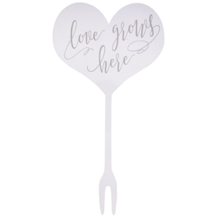 Studio His &amp; Hers Love Grows Here Cake Topper
