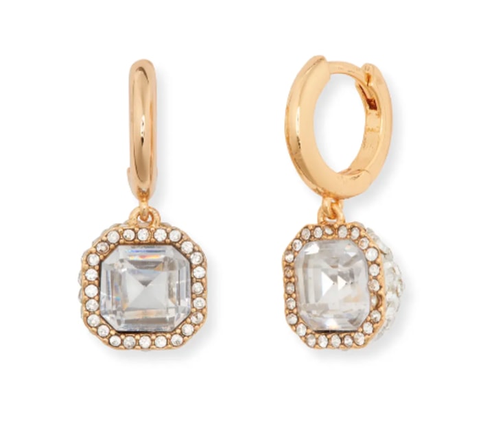 Kate Spade New York Brilliant Statements Pave Drop Earrings