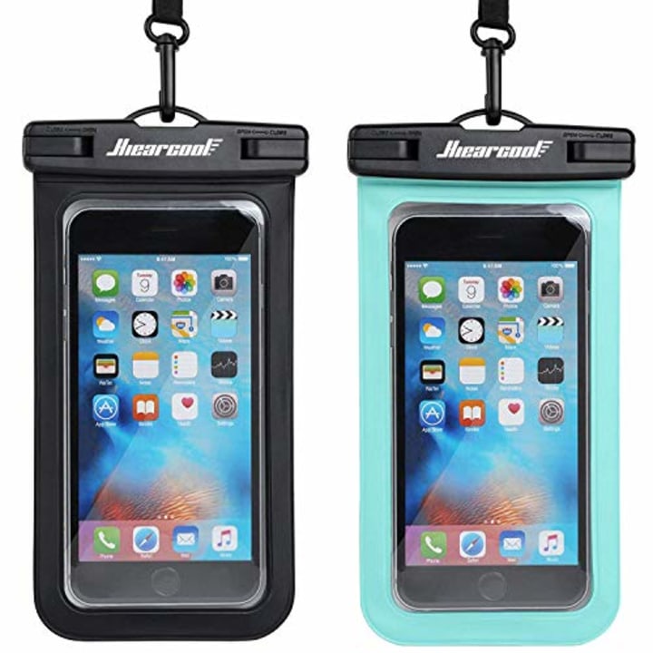 Universal Waterproof Case,Waterproof Phone Pouch Compatible for iPhone 12 Pro 11 Pro Max XS Max XR X 8 7 Samsung Galaxy s10/s9 Google Pixel 2 HTC Up to 7.0&quot;, IPX8 Cellphone Dry Bag -2 Pack
