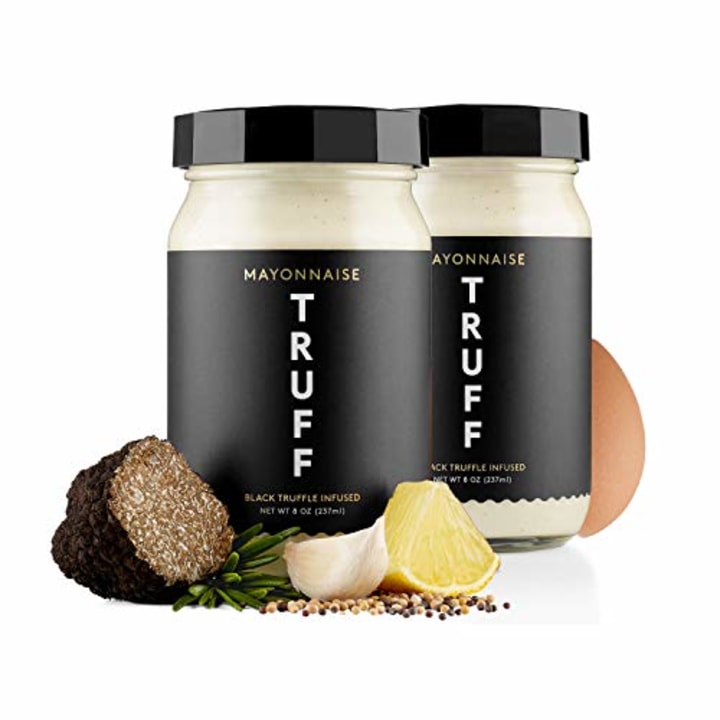 TRUFF Mayo, Gourmet Mayonnaise made with Black Winter Truffles, Sunflower Oil and Organic Eggs | Umami Flavor for Savory Spreads, Salads, Non-GMO, Gluten Free | Original - Bundle of 2