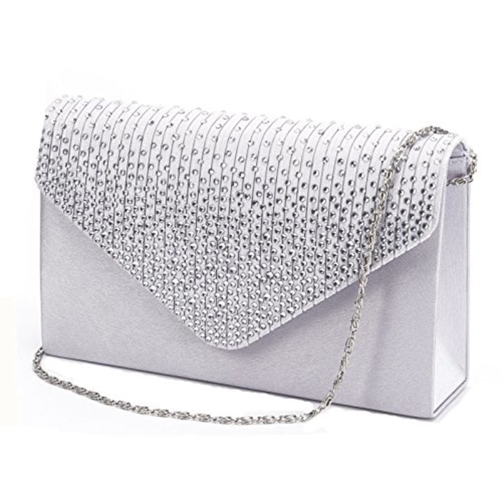 Evening Envelope Handbags Pearls Purse Party Cocktail Wedding Clutch Womens Bags