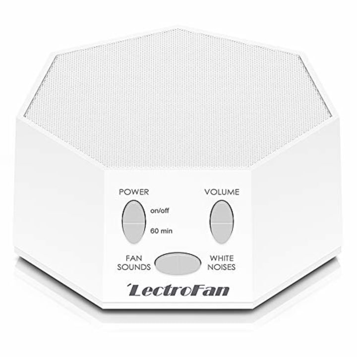 Adaptive Sound Technologies LectroFan Premium White Noise Sound Machine with 20 Unique Non-Looping Fan and White Noise Sounds and Sleep Timer, White, unscented, 1 Count