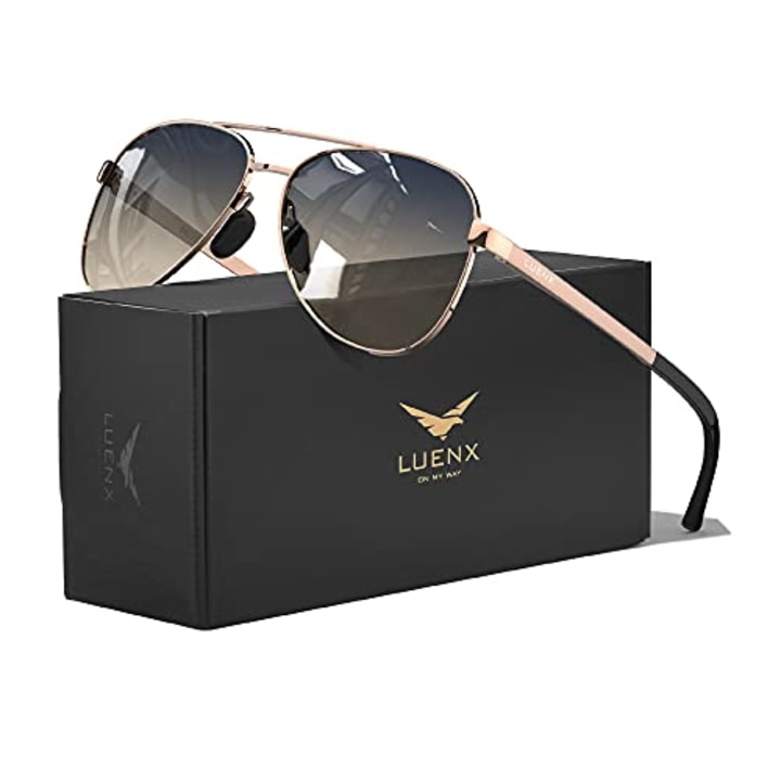Luenx Aviator Polarized Sunglasses