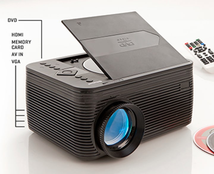 Sharper Image Home Theater Projector with DVD Player