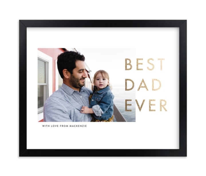 Minted Best Dad Ever Photo Art