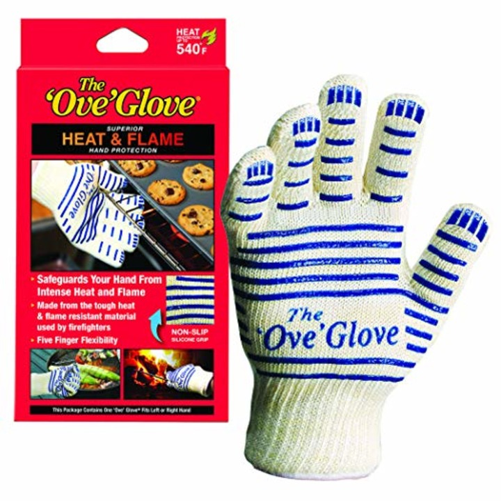Ove Glove Hot Surface Handler Oven Mitt Glove, Perfect for Kitchen/Grilling, 540 Degree Resistance, As Seen On TV Household Gift, Heat &amp; Flame