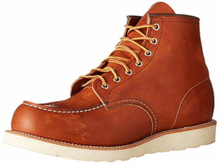 Red Wing Heritage Men&#039;s 6&quot; Classic Moc Toe Boot, Oro Legacy, 7.5 M US