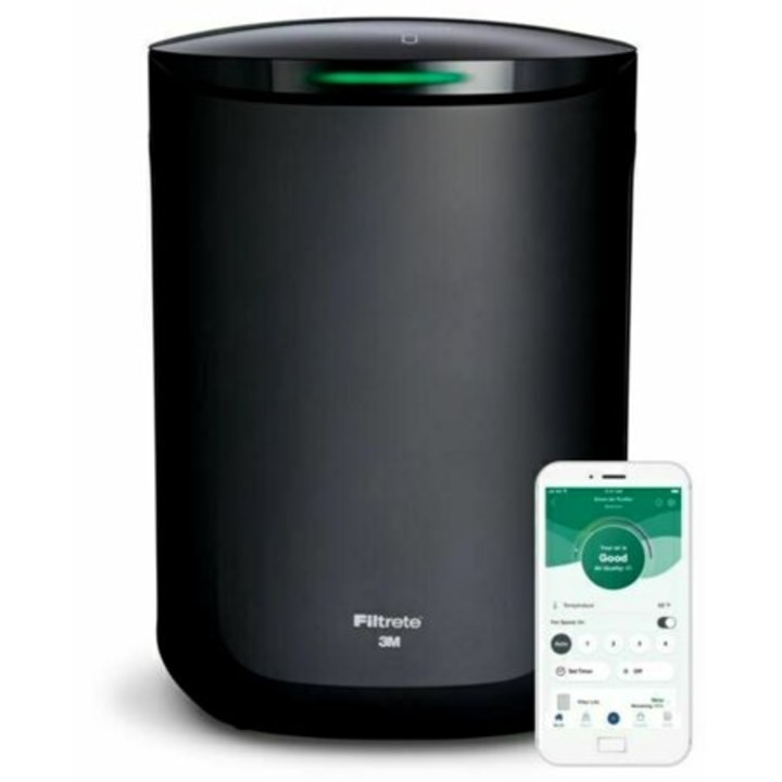 Filtrete by 3M Smart Room Air Purifier, Medium Room, 150 Sq ft Coverage, Black, Wifi Enabled