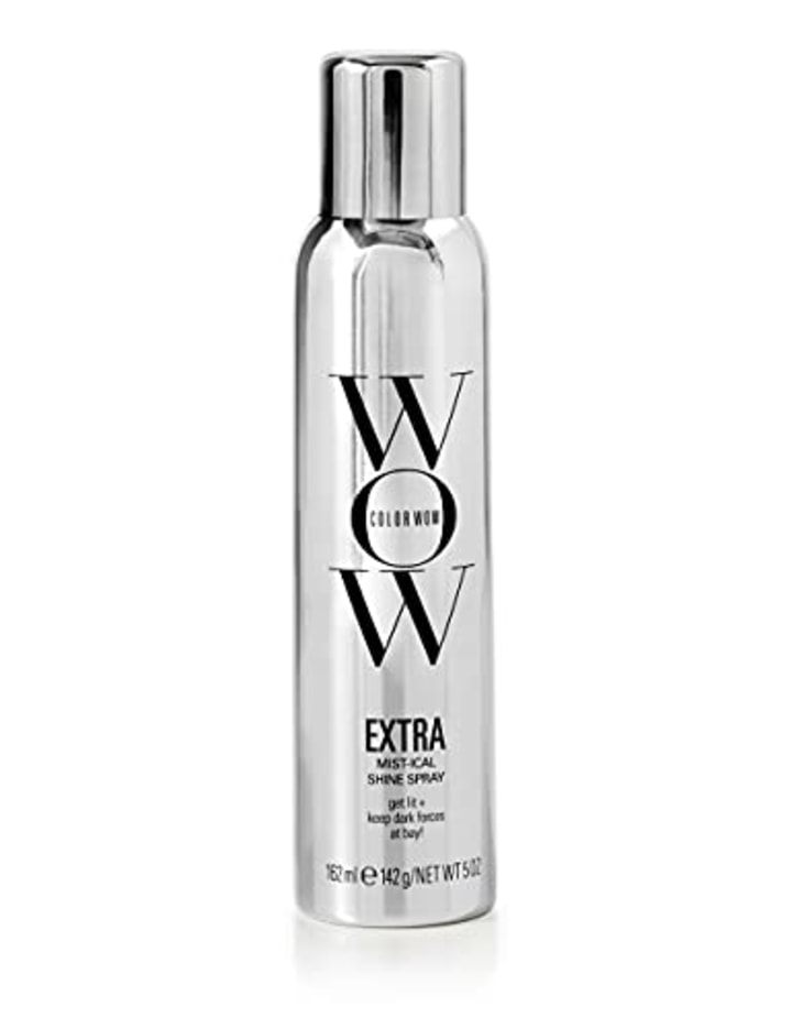 COLOR WOW Extra Mist-ical Shine Spray - Add Lightweight Gloss &amp; Shine to Dull, Dry Hair with Botanical Shine Source Mullein
