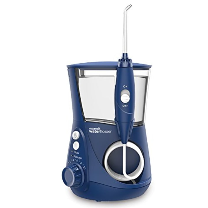 Waterpik WP-663 Water Flosser Electric Dental Countertop Professional Oral Irrigator For Teeth, Aquarius, Blue
