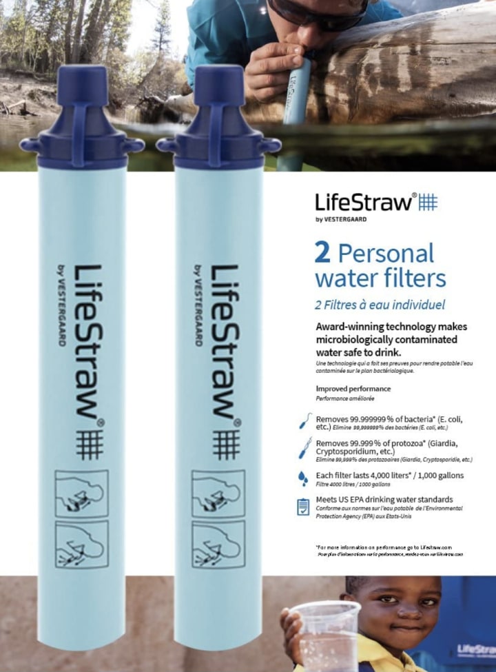 LifeStraw Personal Water Filter 2 Pack