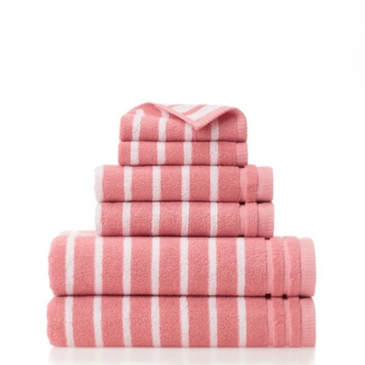 Gap Home Easy Stripe Organic Cotton 6 Piece Bath Towel Set