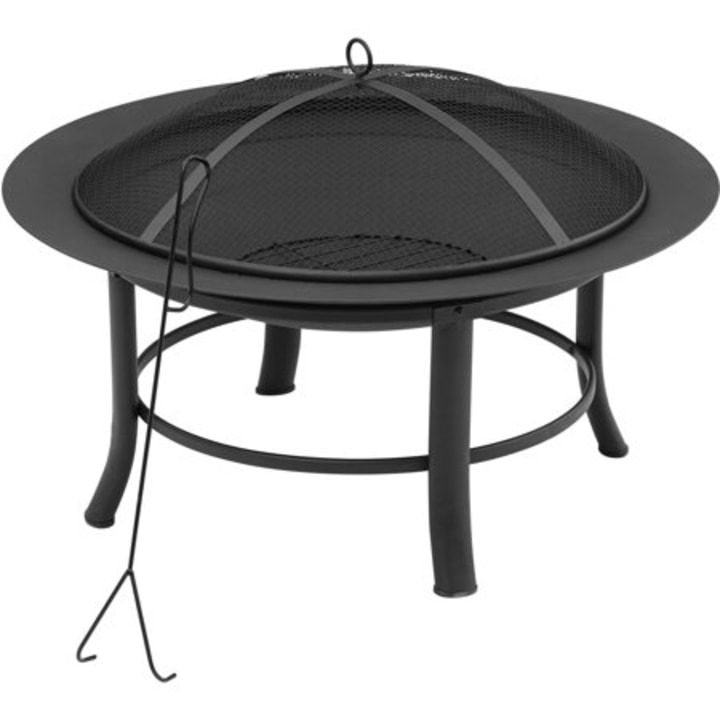 Mainstays 28&quot; Fire Pit with PVC Cover and Spark Guard