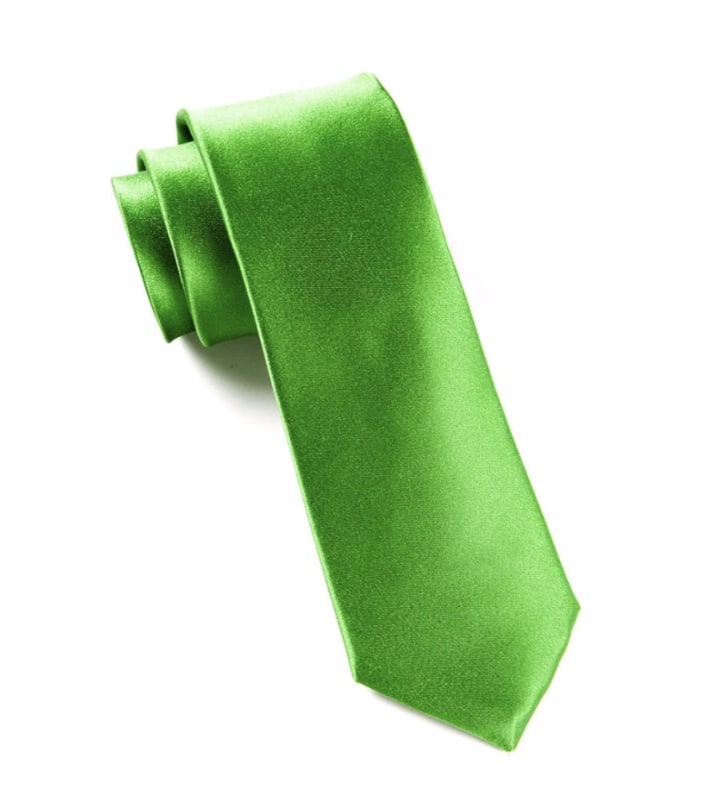 TieBar Neon Tie and Pocketsquare