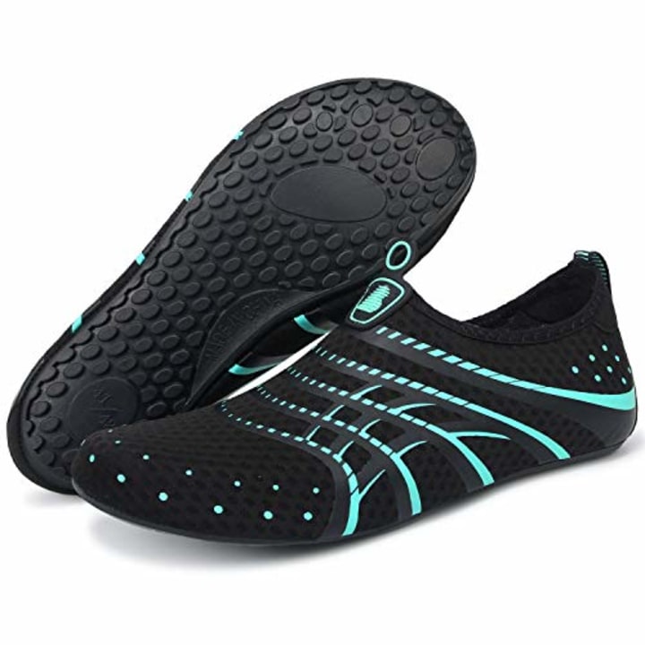 BARERUN Adult Swim Water Shoes Quick Dry Non-Slip for Girls Boys Blue 8.5-9.5 M US Women / 7-7.5 M US Men