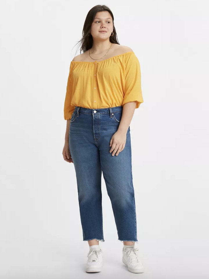 Levi's 501 Cropped Plus Size Women's Jeans