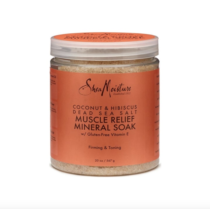 Shea Moisture Coconut & Hibiscus Dead Sea Salt Muscle Relief Mineral Soak