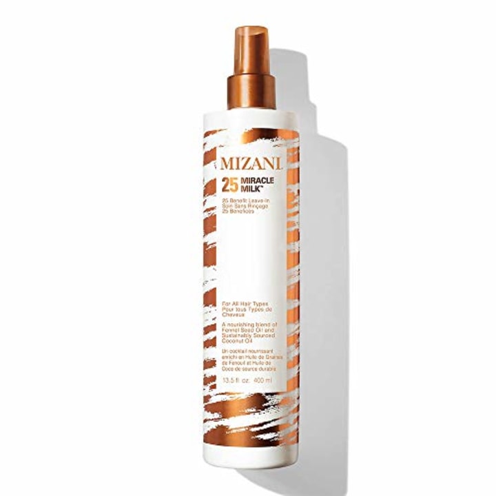 MIZANI 25 Miracle Milk Leave-In Conditioner | Moisturizing Detangler Spray | for Frizzy &amp; Curly Hair | 13.5 Fl Oz