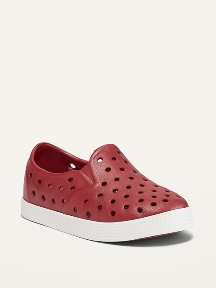 Perforated Vinyl Slip-On Sneakers for Toddler
