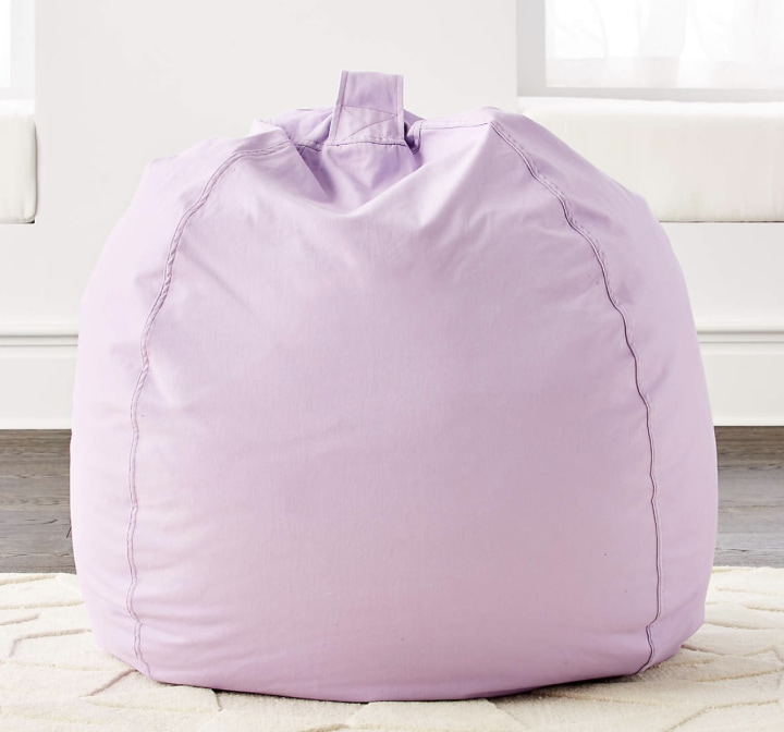 Crate & Barrel Large Light Purple Bean Bag Chair
