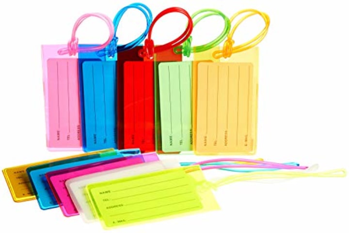 10-pack Multi-Color Luggage Tags