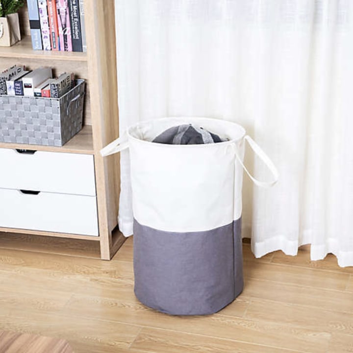 Squared Away Soft Sided Collapsible Laundry Hamper