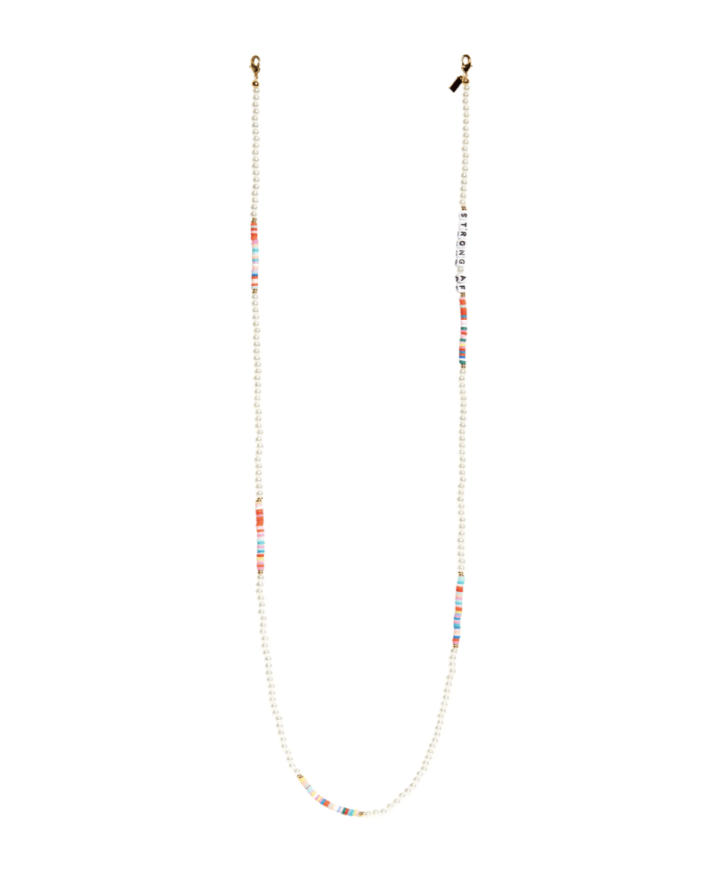 Strong AF Beaded Face Mask Chain