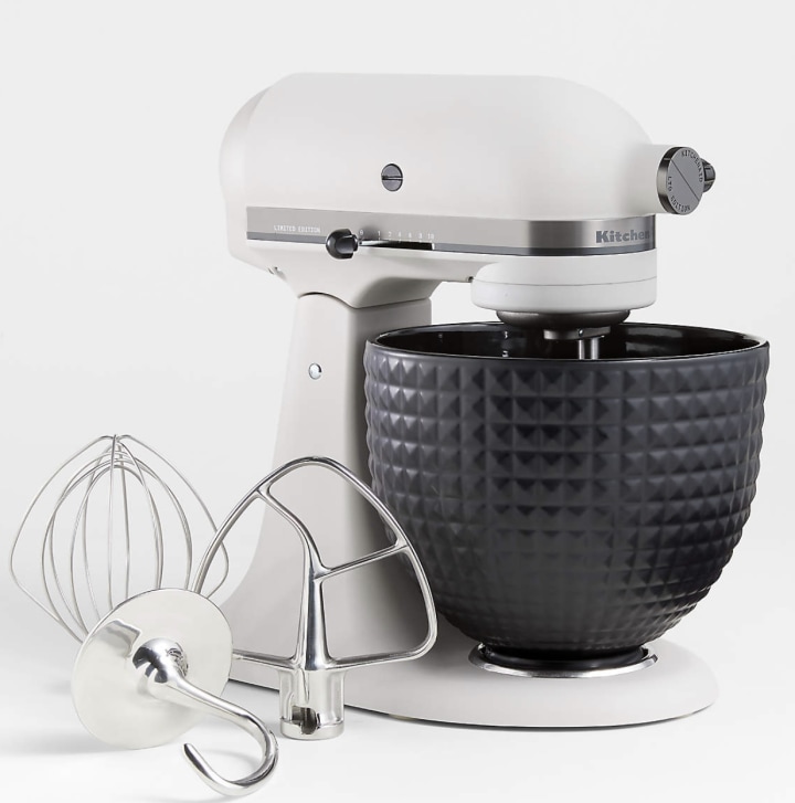 KitchenAid Light & Shadow Stand Mixer with Black Ceramic Bowl