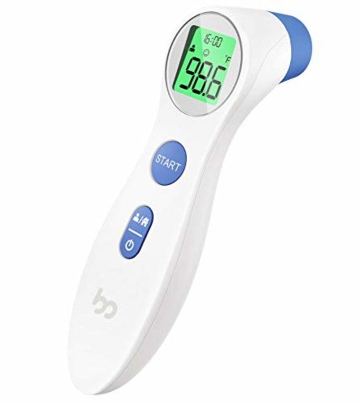 Femometer Touchless Thermometer for Adults and Kids, Digital Infrared Forehead Thermometer with Fever Indicator, Instant Accurate Reading