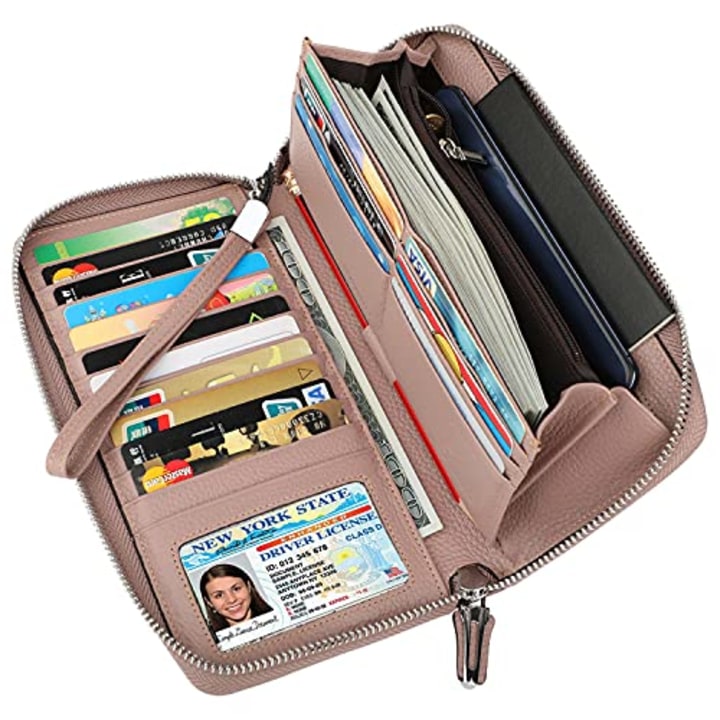 Lavemi RFID-Blocking Zip Around Wallet