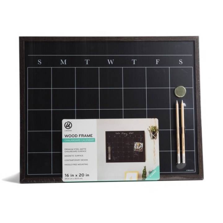 U Brands Magnetic Chalkboard Calendar