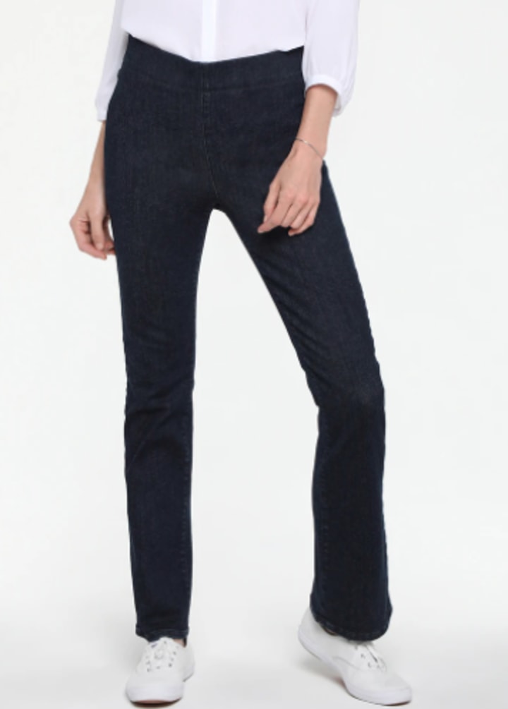 Langley Slim Bootcut Pull-On Jeans