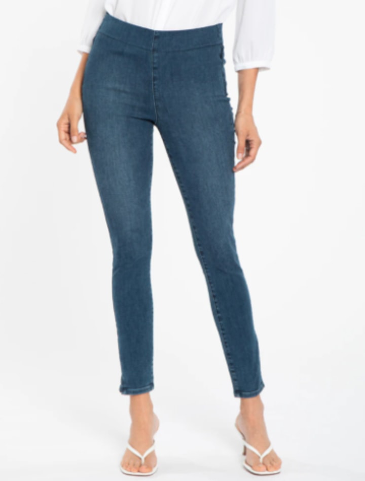 Clean Frontier Super Skinny Ankle Pull-On Jeans